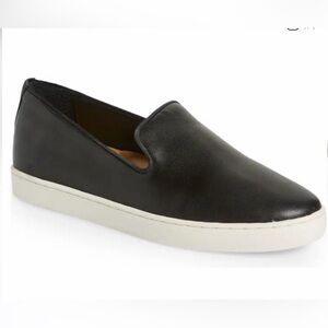 Birdies The Swift Black Leather Slip On Loafer Sneaker Women’s Size 8.5 VGUC